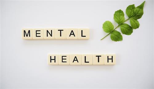 Mental Health image with the words mental health written on small wooden tiles
